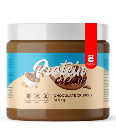 Cheat Meal TASTY FOOD Cheat Meal Protein Spread Pack of 1 x 500g - Bread Spread with Whey Protein Concentrate - No Added Sugar - No Palm Oil (Chocolate Crunchy)