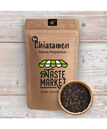 Buy 10 kg Organic Chia Seeds | Premium Salvia Hispanica | Natural Black Chia Seeds | Bulk Organic Quality - Buy Online on GoSupps.com