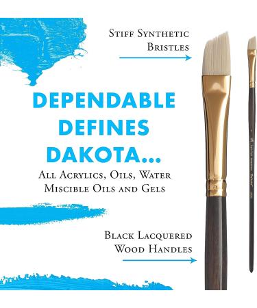 Princeton Dakota Series 6300 Synthetic Hog Bristle Fan Paint Brush - Size 3 - Buy Online on GoSupps.com