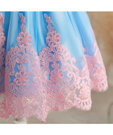 NNJXD Baby Girl Tutu Birthday Party Dress 12-24 Months - Pink & Blue - Buy Online on GoSupps.com