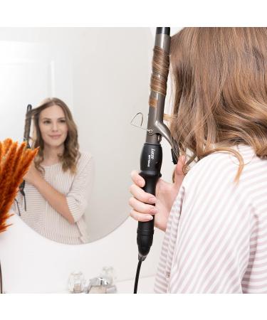 Lizze Ceramic Curling Wand - Ionic Barrel for Thick Hair Curls (1 1/4 inch) | Professional Tenaza Para Ondular El Cabello - International Shipping Available - Buy Online on GoSupps.com