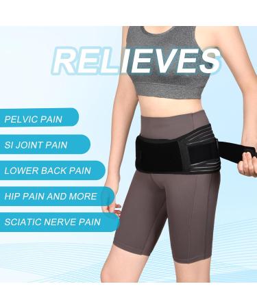 REAQER Sacroiliac SI Joint Hip Belt for Men and Women Ventilate Support Brace Hip Braces Relief for Sciatica Pelvic Lower Back Lumbar and wiast Pain Stabilizing Compression - Buy Online on GoSupps.com