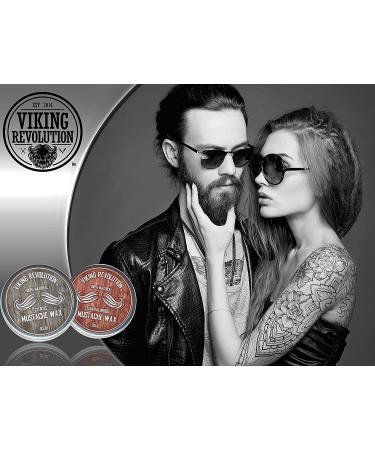 Mustache Wax 2 Pack - Strong-Hold Beard & Moustache Wax for Men - Citrus & Sandalwood Scent - 0.5 Ounce (Pack of 2) - Buy Online on GoSupps.com
