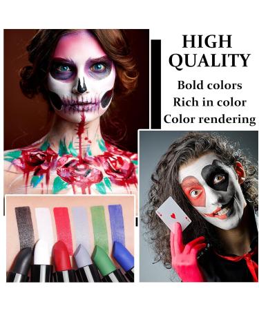 Eye Black Stick Green - Matte Face & Body Paint for Sports Halloween Clown Makeup & Cosplay - Buy Online on GoSupps.com