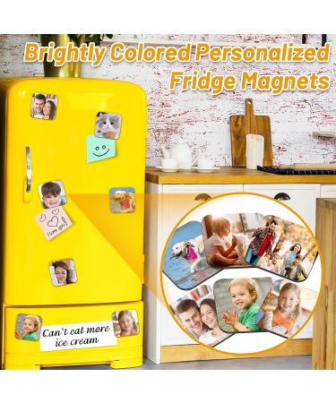 Sublimation Magnet Blanks - 40 PCS Personalized Bulk Set with 20 Larger Square Blanks and 20 Fridge Magnets - Ideal for Custom DIY Crafts and Home Decor (6 x 6 cm) - Buy Online on GoSupps.com