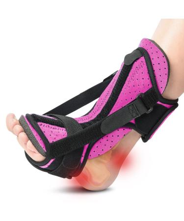 Lynrise Plantar Fasciitis Night Splint: New Upgraded Foot Brace Support for Plantar Fasciitis Achilles Tendinitis Foot Drop Heel Pain Relief - One Size fits for All