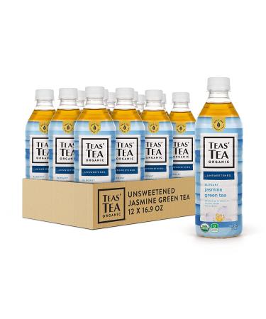 Organic Unsweetened Jasmine Green Tea - Sugar Free, 0 Calories, 12 Pack (16.9 oz each) - Buy Online on GoSupps.com