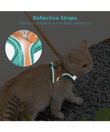Shop Geeric Cat Dishes & Escape Proof Harness Set | Adjustable Dishes & Leashes for Small Cats - Reflective Stripes - International Shipping Available - Buy Online on GoSupps.com