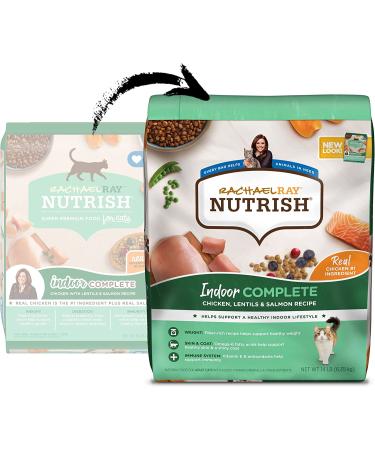 Rachael Ray Nutrish Indoor Complete Cat Food - Chicken, Lentils & Salmon 14lbs - Buy Online on GoSupps.com