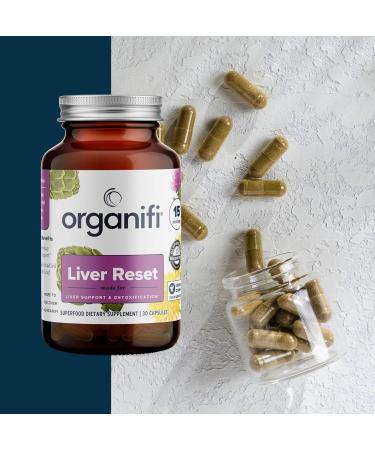 Organifi Liver Reset Liver Detox Digestive and Immune Support Promotes Cellular Energy Production 30 Capsules - Buy Online on GoSupps.com