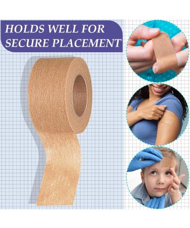 Tondiamo Micropore Tan Surgical Tape - 1 Inch x 10 Yards (12 Rolls) | Skin-friendly Adhesive Medical Tape for Face, Nose, and Mouth | Breathable and Non-Woven Paper Tape - Buy Online on GoSupps.com