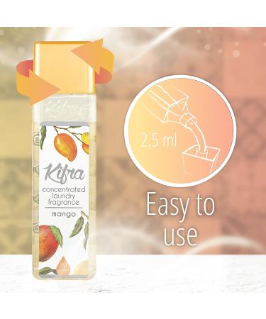 KIFRA Mango Concentrated Laundry Fragrance 200ml - Long-lasting Scent for 80 Washes - Buy Online on GoSupps.com