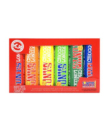 Tonys Chocolonely Rainbow Tasting Chocolate Bar Pack 10.16 OZ
