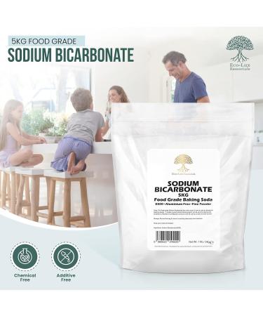 Pure Baking Soda 5kg - Ideal for Cleaning, Baking, Bath Bombs, Odours and Teeth - Buy Online on GoSupps.com