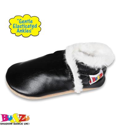 SHADOW DANCE UK Baby Toddler Shoes with Soft Sole | Leather Kids Winter Booties 32 Blackwinter | 6-12 Months - Buy Online on GoSupps.com