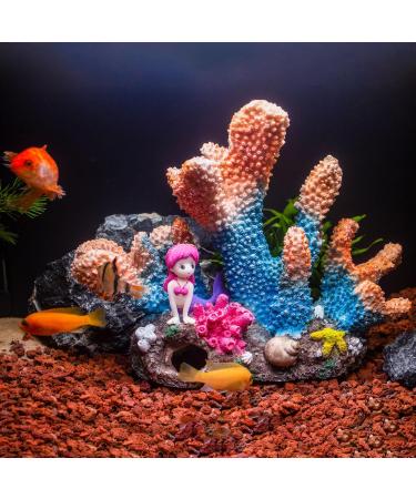Buy TAOMYPETS Coral Decor for Aquariums Realistic Resin Coral Reef Ornaments | Enhance Your Fish Tank with Stunning Aquarium Decorations - Buy Online on GoSupps.com