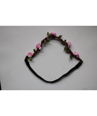 Traditional hair jewelry hair band flowers wreath roses hair jewelry headband color: altrosa hair band with roses and green for the dirndl outfit or simply for flowers in the hair.