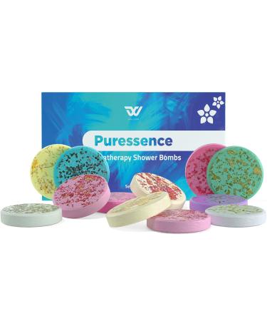 Aromatherapy Shower Steamers- Organic Shower Bombs - Natural Essential Oils for Strong Lingering Fragrance- Perfect for Women Men