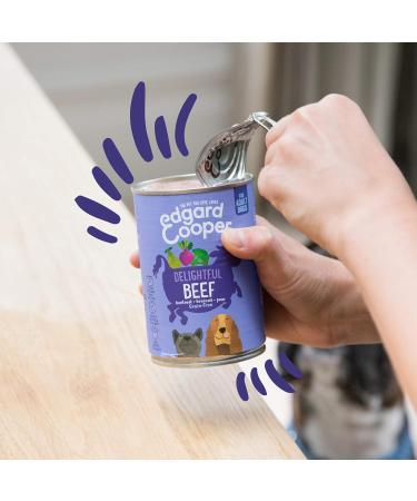 Edgard & Cooper Grain-Free Wet Dog Food (Beef 400g x 6) - Natural Ingredients & Essential Amino Acids - Buy Online on GoSupps.com