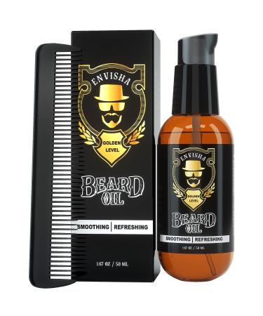 Bart oil conditioner with comb natural beard conditioner with a sweet orange scent-makes the beard soft donates moisture and strengthens the beard growth