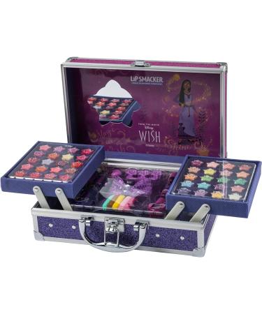 Lip Smacker Wish Makeup Traincase 50-pieces Kids Make-up Set for Girls with Colorful Lip and Face Palettes Nail Polishes Hair Accessories and Mirror Disney Princess Gifts for Endless Creativity - Buy Online on GoSupps.com