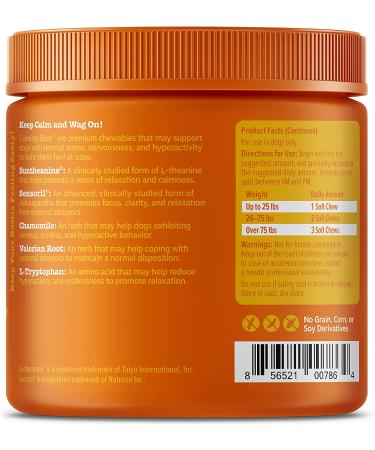 Zesty Paws Calming Bites for Dogs - Peanut Butter Soft Chews for All Ages (90 Count) - Buy Online on GoSupps.com