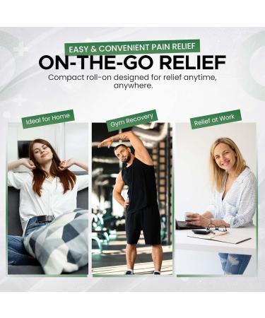 BIO-RELIEF +H Hemp Pain Relief Gel 3 oz Roll-on | 10% Menthol | Arthritis, Muscle & Joint Pain Relief - Buy Online on GoSupps.com