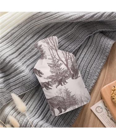 Hot Water Bottle with Lid - Bear Rubber Hot Water Bag for Pain Relief Cramps & Foot Warmer | Ideal for Hot & Cold Therapy - Buy Online on GoSupps.com
