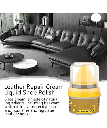 50ml Shoe Care Cream Shoe Cream with Sponge Applicator Shoe Polish Cream Intensive Leather Care and Nourishing Fade-Resistant Leather Repair Shoe Polish Cream to Restore Color natural color - Buy Online on GoSupps.com
