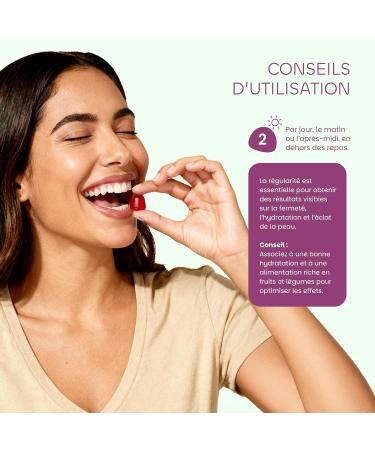 Collag ne avec biotine coenzyme Q10 vitamines A C et E - Go t fruits rouges - Suppl ment pour prendre soin de votre peau - Sans sucre - Sans gluten - Sans OGM - 60 bonbons - 30 jours by Premium - Buy Online on GoSupps.com