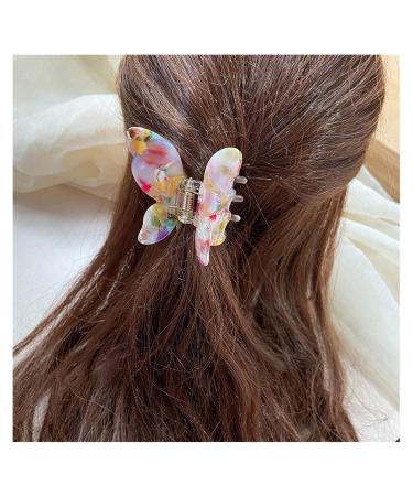 Yinyime 100pcs Fairy Butterfly Hair Clips - Marble Leopard Acrylic Barrettes for Women | Perfect Hair Jewelry Gift - Buy Online on GoSupps.com
