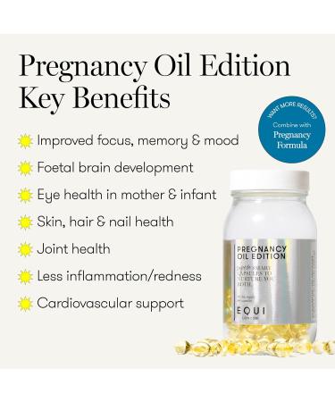 Equi Pregnancy Oil Edition Capsules - Omega 3 Fish Oil Supplement for Foetal Development & Maternal Health - Buy Online on GoSupps.com