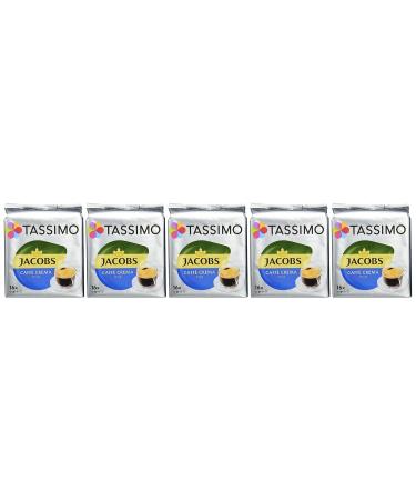 Buy Tassimo Jacobs Caff Crema Mild - 80 Coffee Capsules (5 Packs) | International Shipping Available - Buy Online on GoSupps.com