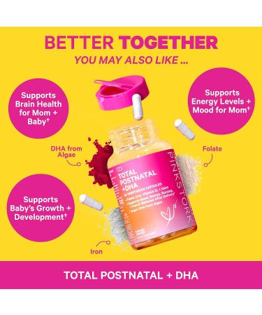 Pink Stork Lactation Support Gummies - Postpartum Breastfeeding Supplement with Alfalfa, Milk Thistle, Vitamin D & B12 - Raspberry Flavor - 40 Count - Buy Online on GoSupps.com