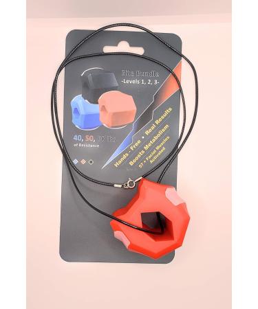 Jaw Exerciser by Mondy Moo Face & Neck Toner Exerciser Ball Fitness Ball (Red) - Buy Online on GoSupps.com