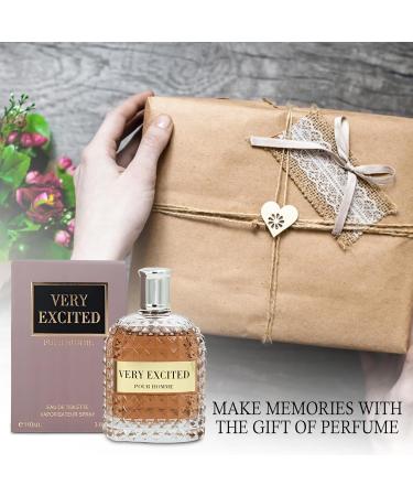 Men's Cologne Very Excited- Eau De Toilette Spray Perfume Fresh Scent 3.4 Fl Oz Daily Used Very Excited Yellow 3.4 Fl Oz (Pack of 2) - Buy Online on GoSupps.com