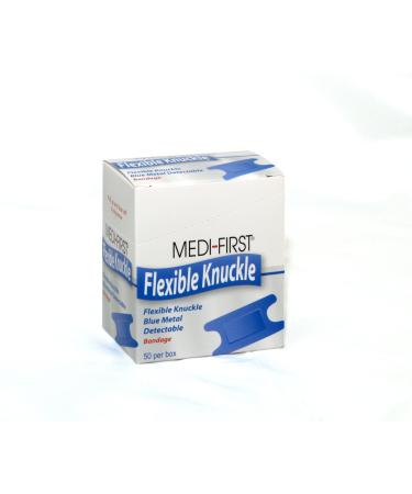 Medique Products 65250 Woven Knuckle Blue Metal Detectable Bandage  50 Per Box