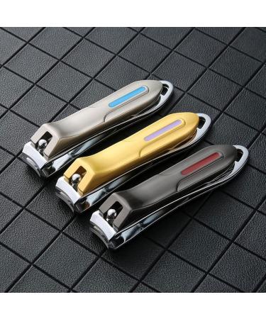 OUSIKA Nail Clippers Professional Stainless Steel Nail Clipper Sturdy Fingernail and Toenail Clipper Cutters Pedicure Scissors Manicure Files Nails (Color : Schwarz) - Buy Online on GoSupps.com