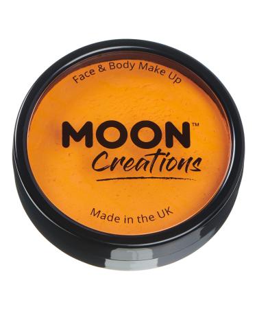 Moon Creations Pro Face & Body Makeup | Sunshine Orange | 36g | Professional Colour Paint Cake Pots for Face Painting | Face Paint For Kids Adults Fancy Dress Festivals Halloween