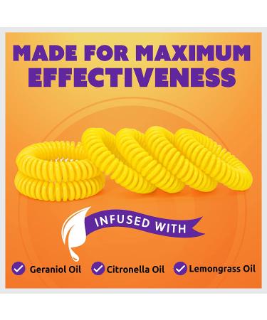 Superband Mosquito Repellent Bracelets - Pack of 50, Deet-Free, Long-Lasting Waterproof Bug Repellent Bands for Adults & Kids - Yellow - Buy Online on GoSupps.com