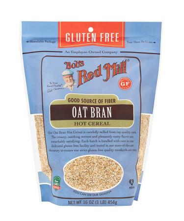 Bob's Red Mill Gluten Free Oat Bran Hot Cereal - 16 oz (454 g) | Healthy Breakfast Option - Buy Online on GoSupps.com