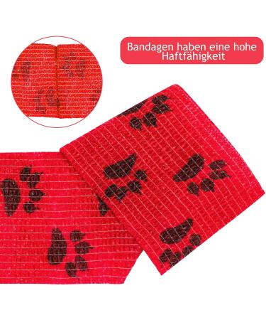 Self-Adhering Elastic Bandage - 9 Rolls 5cm x 4.5m | Ideal for Dogs Horses & Pets | Wrap for Wrist Ankle & Finger Support - Buy Online on GoSupps.com