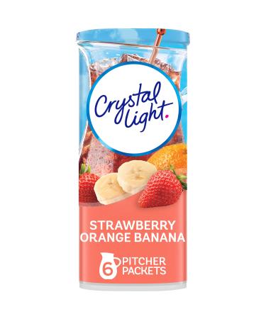 Crystal Light Sugar-Free Strawberry Orange Banana Low Calories Powdered Drink Mix 72 Count Pitcher Packets