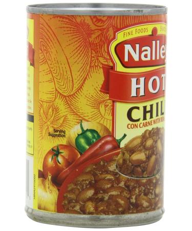 Nalley Hot Chili with Beans 14oz Cans (Pack of 8) - Buy Online Now - Buy Online on GoSupps.com