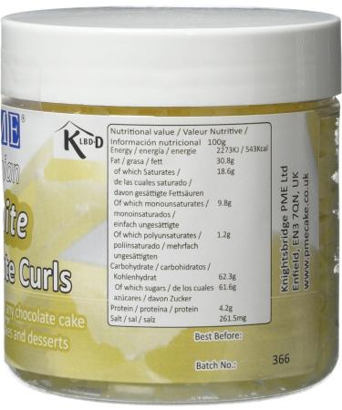 PME Belgian White Chocolate Curls 85 g - Buy Online on GoSupps.com