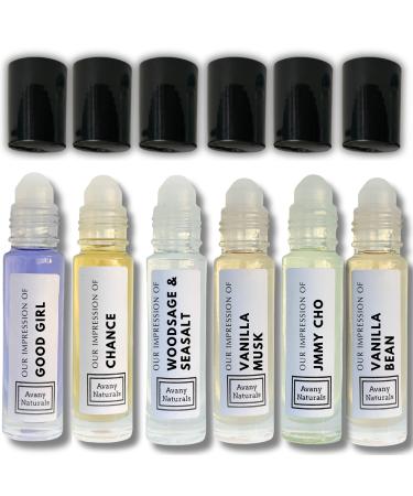 Perfume Sampler Set Woman - Replicant Perfume Perfume Oil Long Lasting Alt Fragrance Body Oil Gourmand Cologne 6 Pc (Soft Woman)