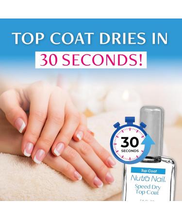Nutra Nail Manicure Collection - Speed Dry 30 Seconds Quick Dry Top Coat Nail Polish 0.5 oz | Fast-Drying Nail Care - Buy Online on GoSupps.com