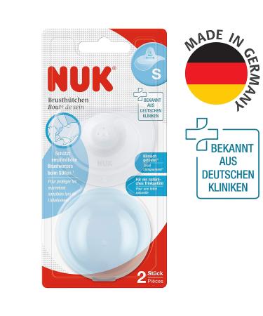 NUK Nursing Shield | Nipple Shield for Breastfeeding | Protects Against Sore Nipples | Thin Silicone Size S (16mm) | 2 Pack - Buy Online on GoSupps.com