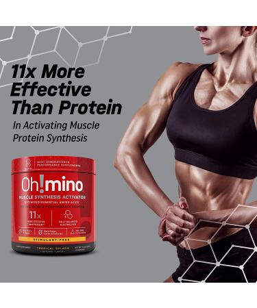 Oh!mino Muscle Synthesis Activator Tropical Splash Flavor | Amino Acids & Electrolytes Powder | Stimulant-Free Workout Recovery Drink | 40 Servings 280g - Oh! Nutrition - Buy Online on GoSupps.com