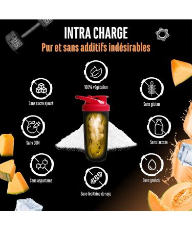 Intra Charge Workout Drink 1 2 kg - Complexe hautement dos avec Cluster Dextrin 9 EAA et BCAA essentiels L-glutamine L-glycine taurine matrice d' lectrolytes - v g talien (Honeydew melon) - Buy Online on GoSupps.com